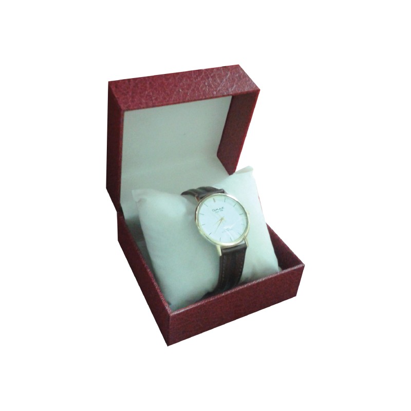 Wrist watch with logo printing on the dial