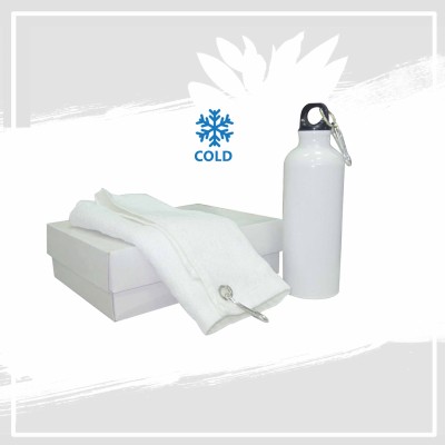 Set of Water Bottle and Towel