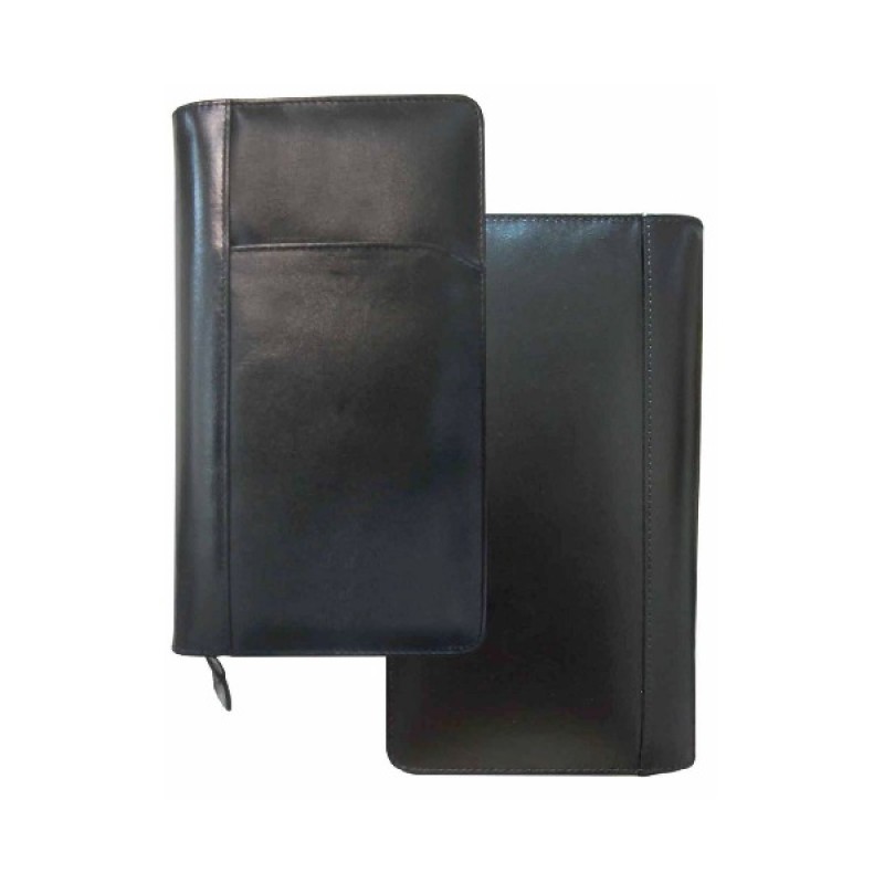 Leather Passport Zippered Folder
