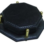 Leather Tea Coasters with Case